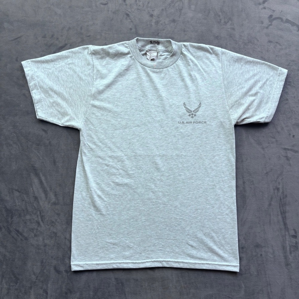 US Air Force PT T-Shirt Mens Small Heather Gray Short Sleeve Training Top